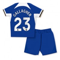 Dres Chelsea Conor Gallagher #23 Domáci pre deti 2023-24 Krátky Rukáv (+ trenírky)